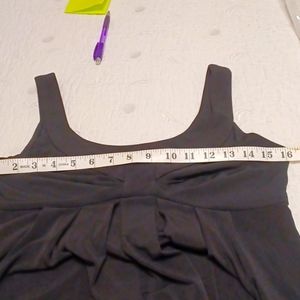 Black empire waist dress